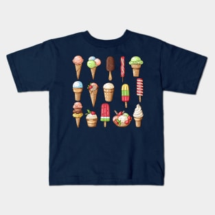 ice cream hand dawn collection Kids T-Shirt